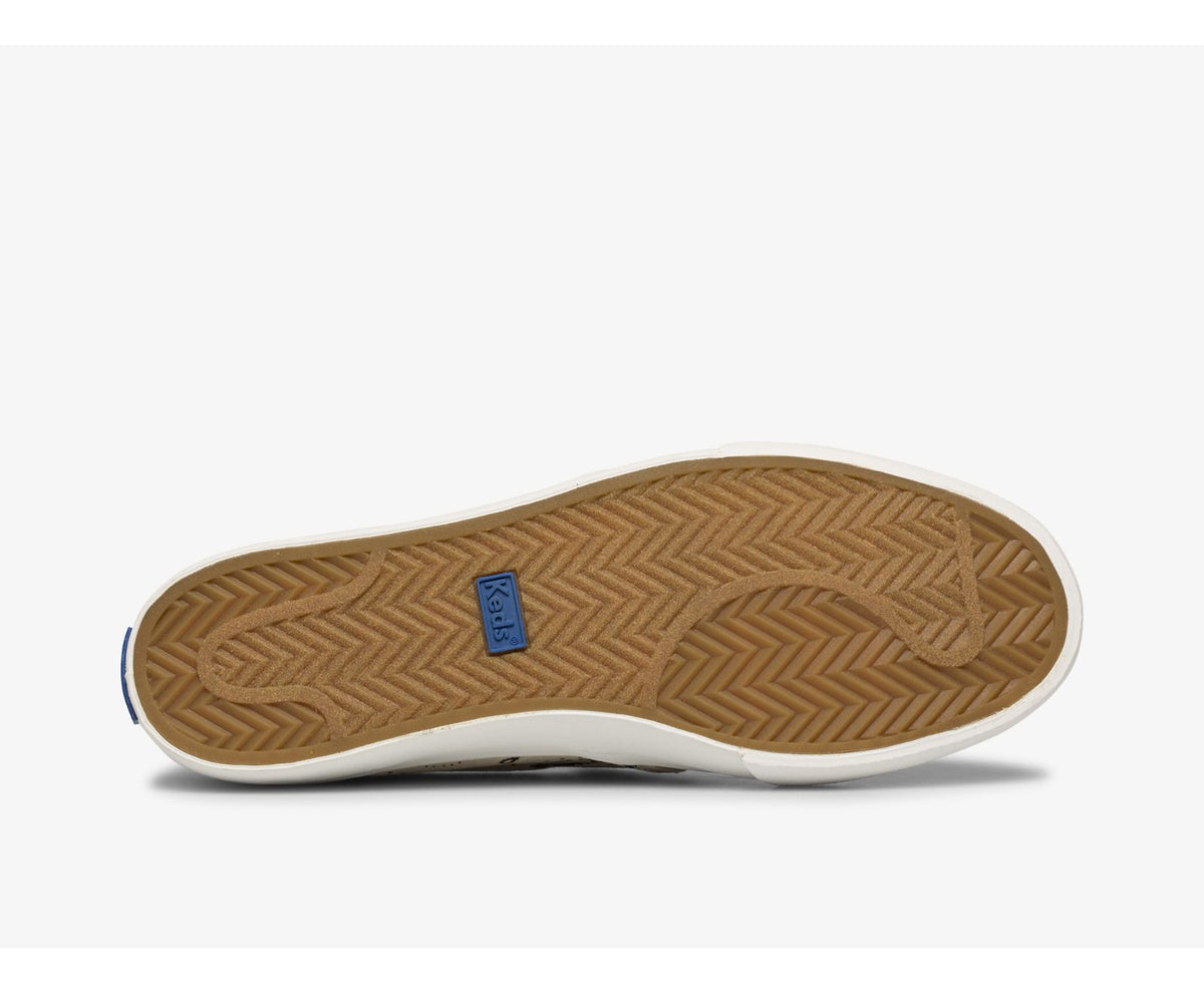 Women Jump Kick Slip Feat. Organic Cotton Paisley Latte - Keds