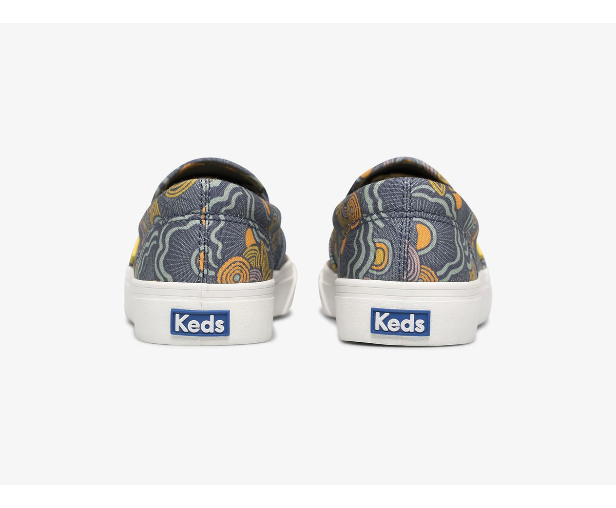 Women Jump Kick Slip Feat. Organic Cotton Ripple Navy - Keds