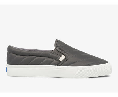 Women Jump Kick Slip On Water Resistant Quilted Puffer Gray - Keds
