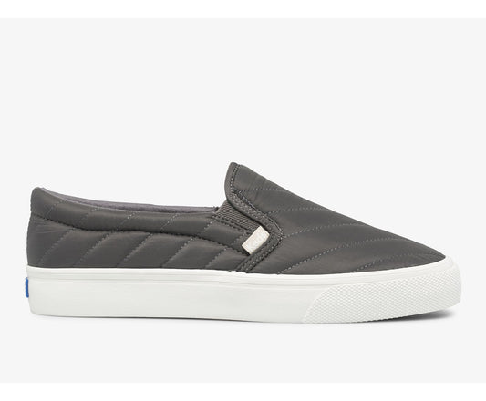 Women Jump Kick Slip On Water Resistant Quilted Puffer Gray - Keds