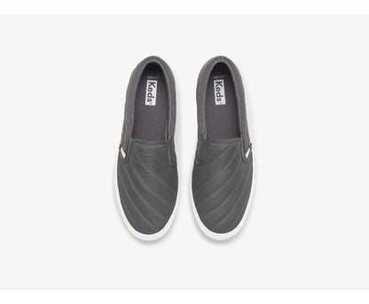 Women Jump Kick Slip On Water Resistant Quilted Puffer Gray - Keds