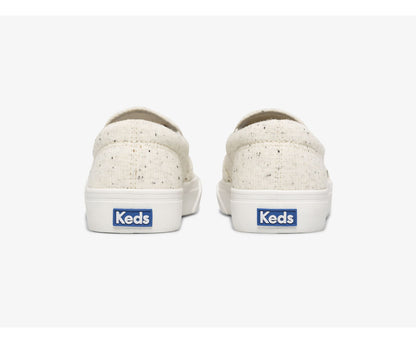 Women Jump Kick Slip Speckle Knit Cream - Keds