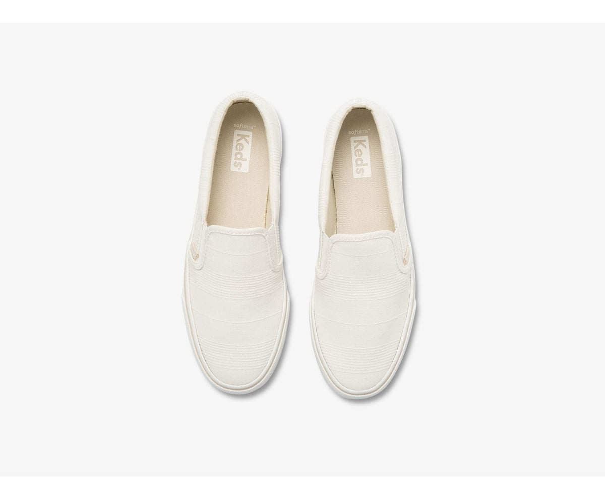 Women Jump Kick Slip Stripe Chambray Cream - Keds