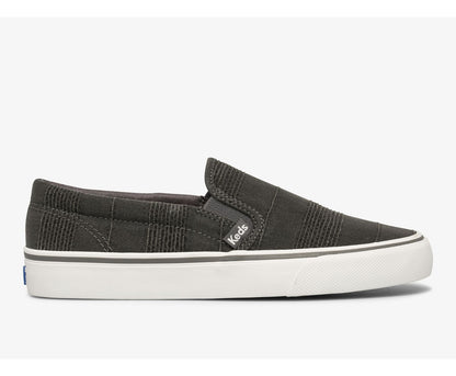 Women Jump Kick Slip Stripe Chambray Charcoal - Keds