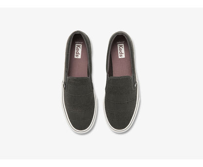 Women Jump Kick Slip Stripe Chambray Charcoal - Keds
