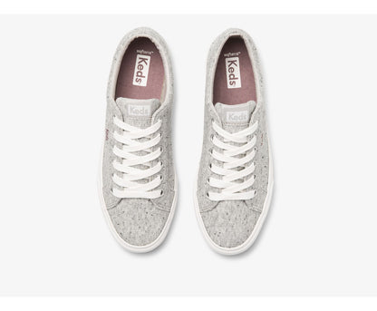 Women Jump Kick Speckle Knit Gray - Keds