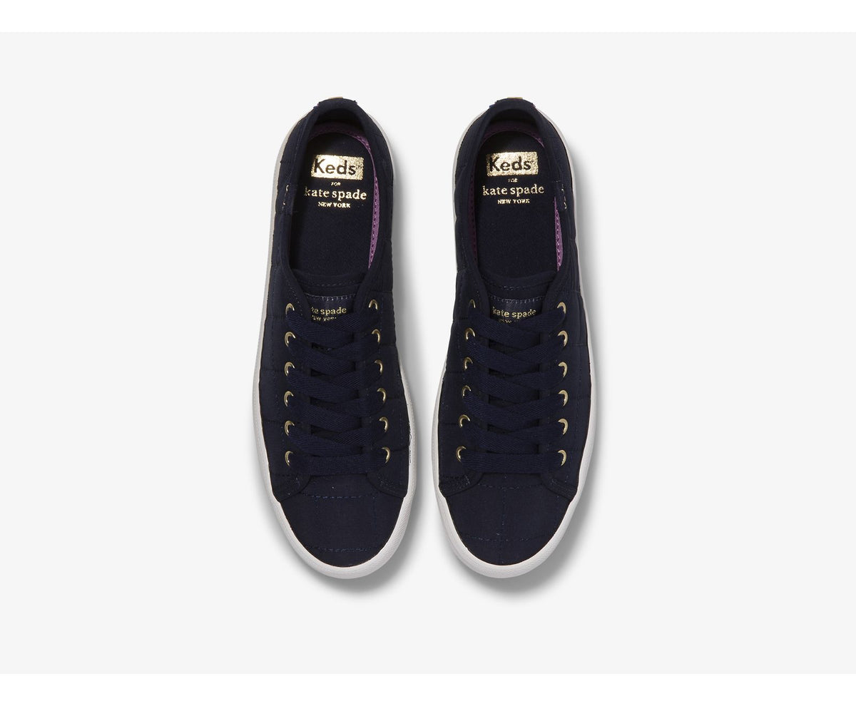 Women Keds x kate spade new york Kickstart TRX Quilted Nylon Navy - Keds