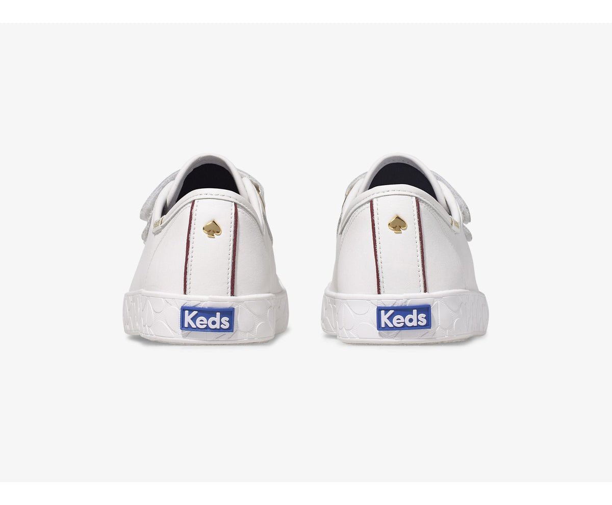 Women Keds x kate spade new york Tiebreak Leather Logo Foxing White - Keds