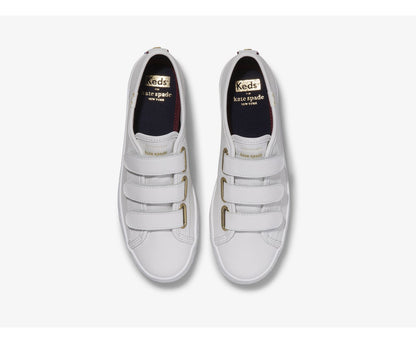 Women Keds x kate spade new york Tiebreak Leather Logo Foxing White - Keds