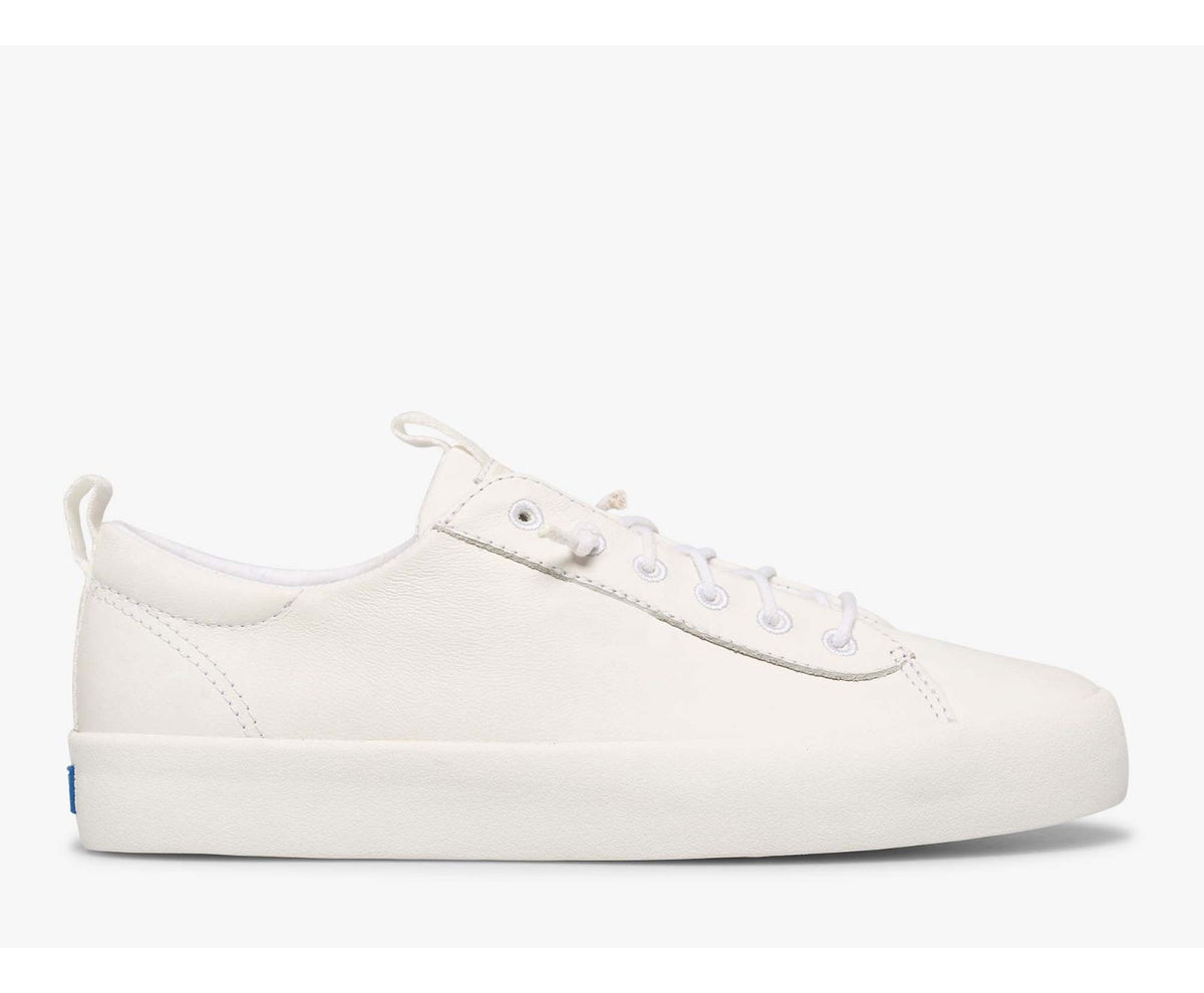 Women Kickback Leather White - Keds