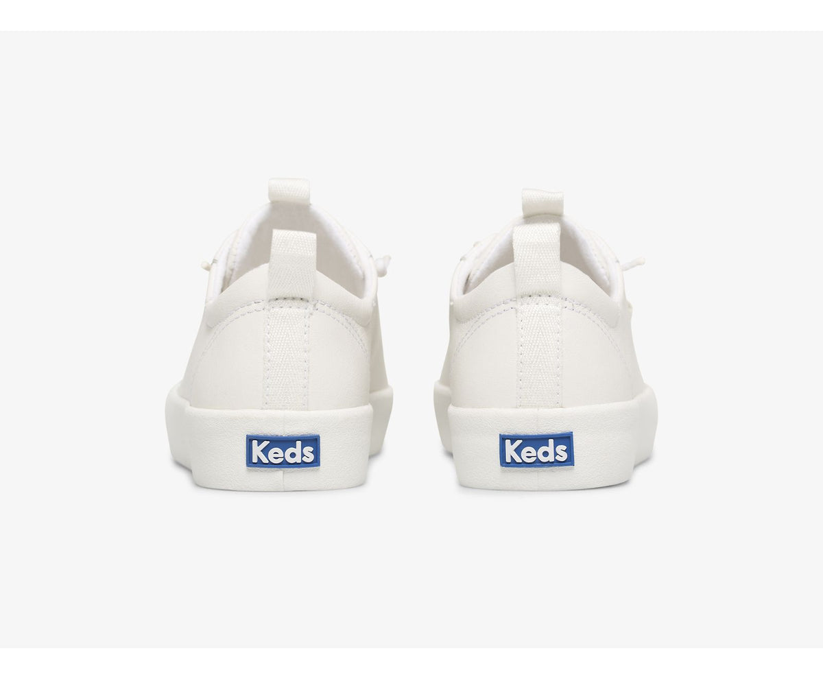 Women Kickback Leather White - Keds