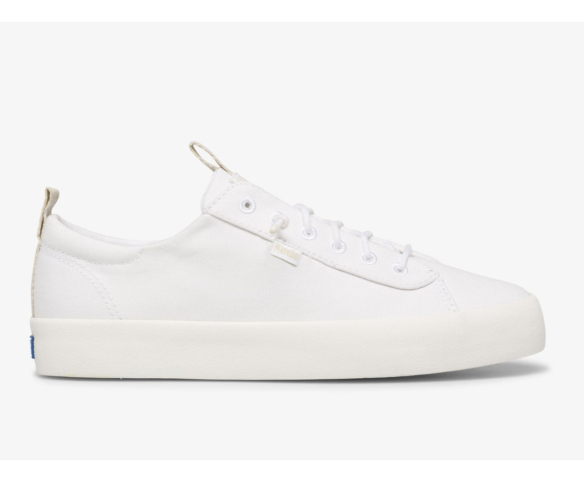 Women Kickback Feat. Organic Cotton Burnished White - Keds