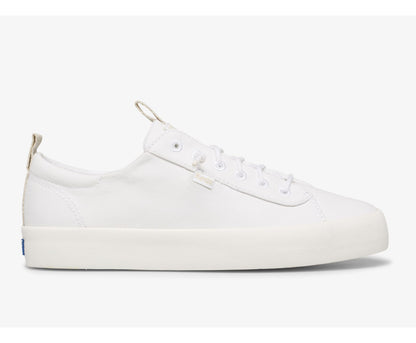 Women Kickback Feat. Organic Cotton Burnished White - Keds