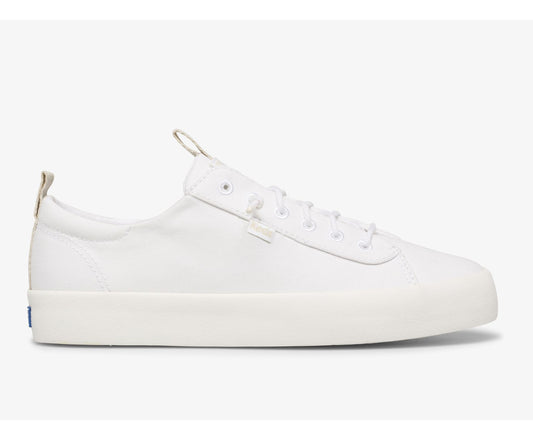 Women Kickback Feat. Organic Cotton Burnished White - Keds