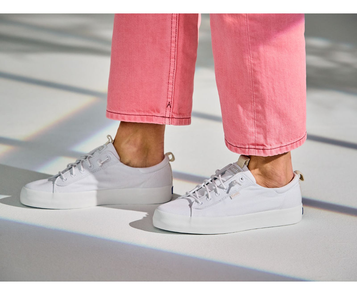 Women Kickback Feat. Organic Cotton Burnished White - Keds