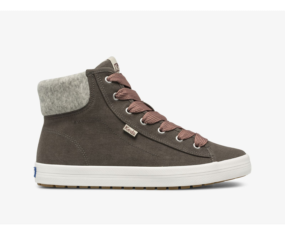 Women Kickstart Hi TRX Soft Twill Gray - Keds