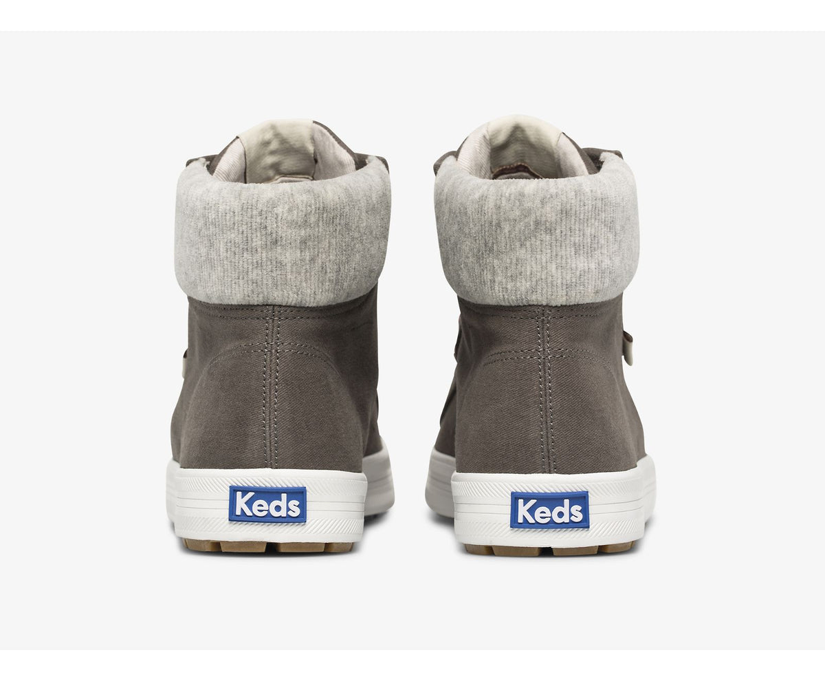 Women Kickstart Hi TRX Soft Twill Gray - Keds