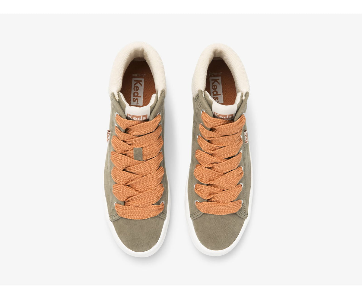 Women Kickstart Hi TRX Soft Twill Olive - Keds