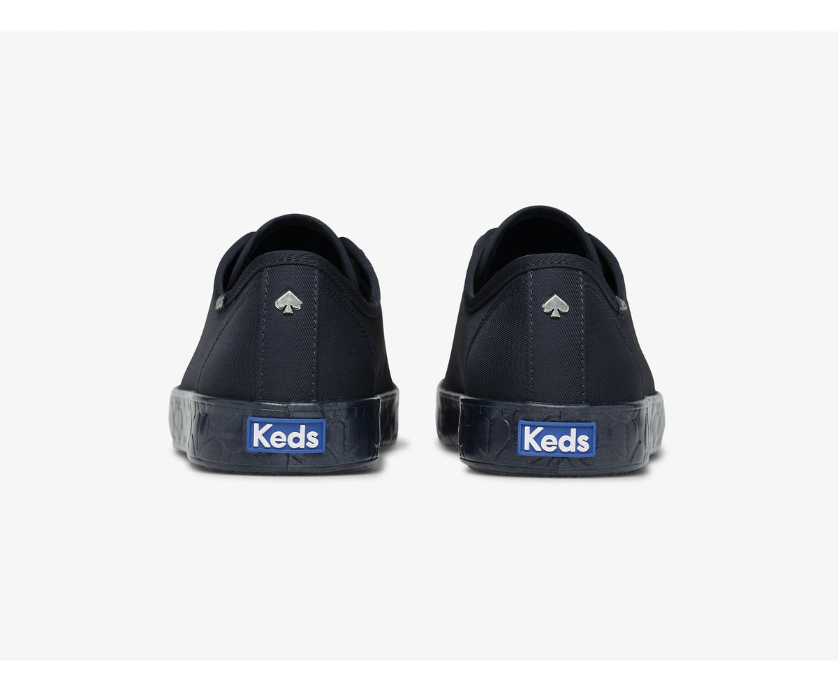 Women Keds x kate spade new york Kickstart Logo Foxing Satin Blue - Keds