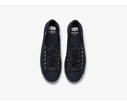 Women Keds x kate spade new york Kickstart Logo Foxing Satin Blue - Keds