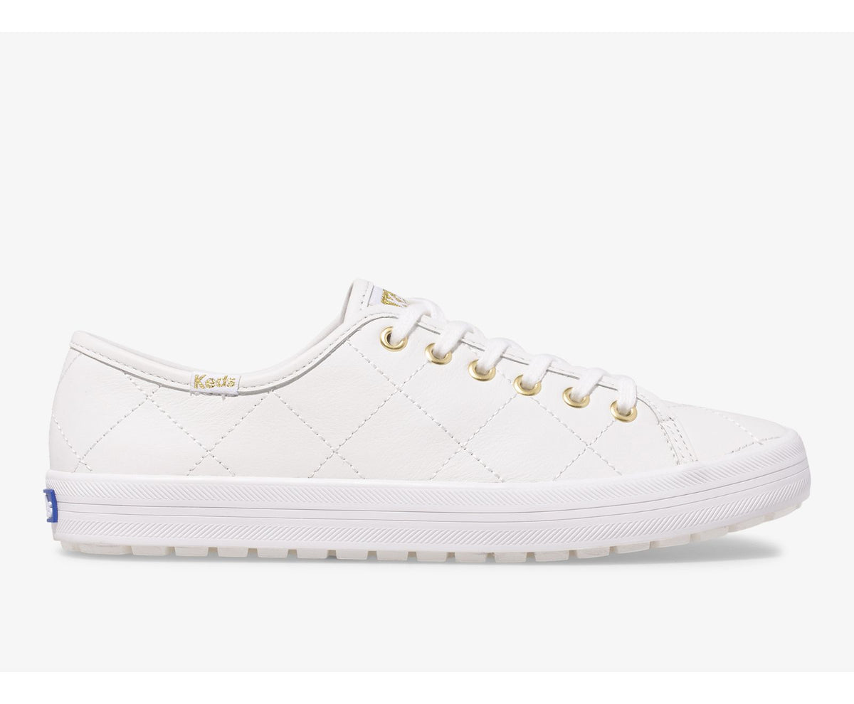 Women Kickstart TRX Quilted Leather White - Keds