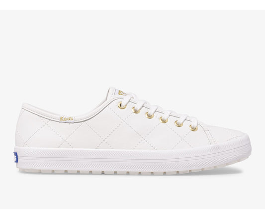 Women Kickstart TRX Quilted Leather White - Keds