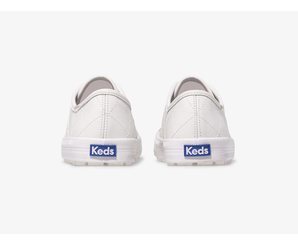 Women Kickstart TRX Quilted Leather White - Keds