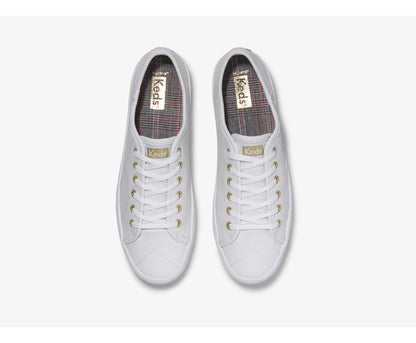 Women Kickstart TRX Quilted Leather White - Keds