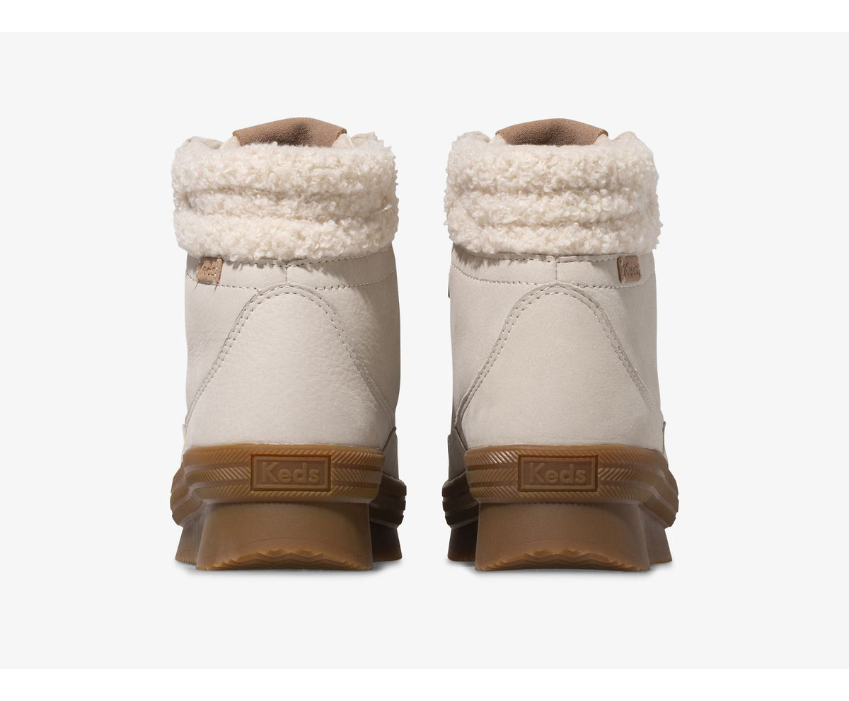 Women Midland Boot Luxe Leather Faux Shearling and Thinsulate™ Cream - Keds