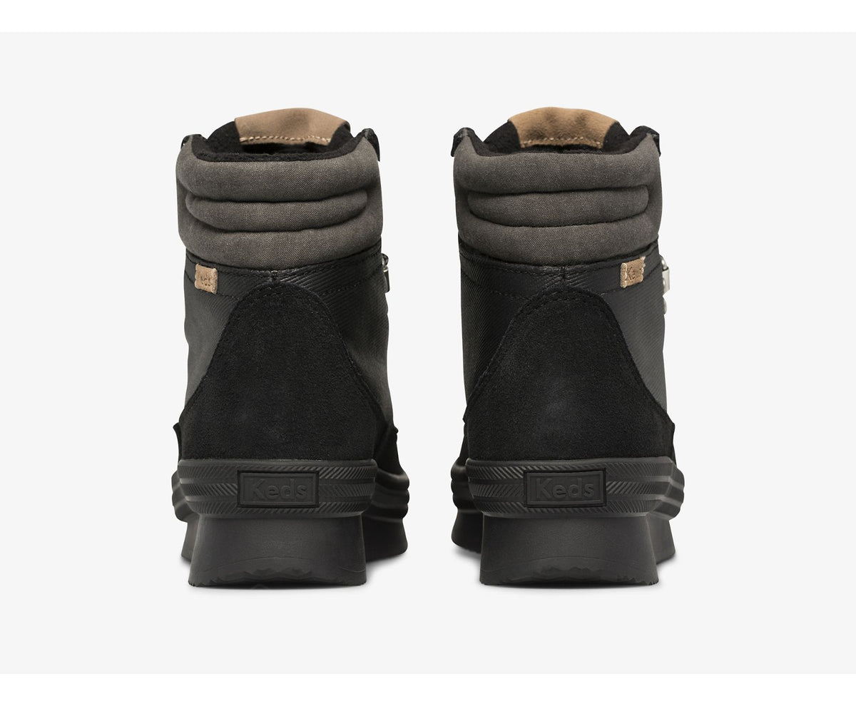 Women Midland Boot Suede & Splash Twill Thinsulate™ Black - Keds
