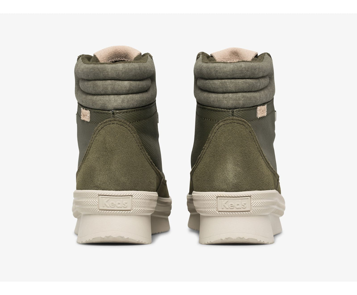 Women Midland Boot Suede & Splash Twill Thinsulate™ Green - Keds