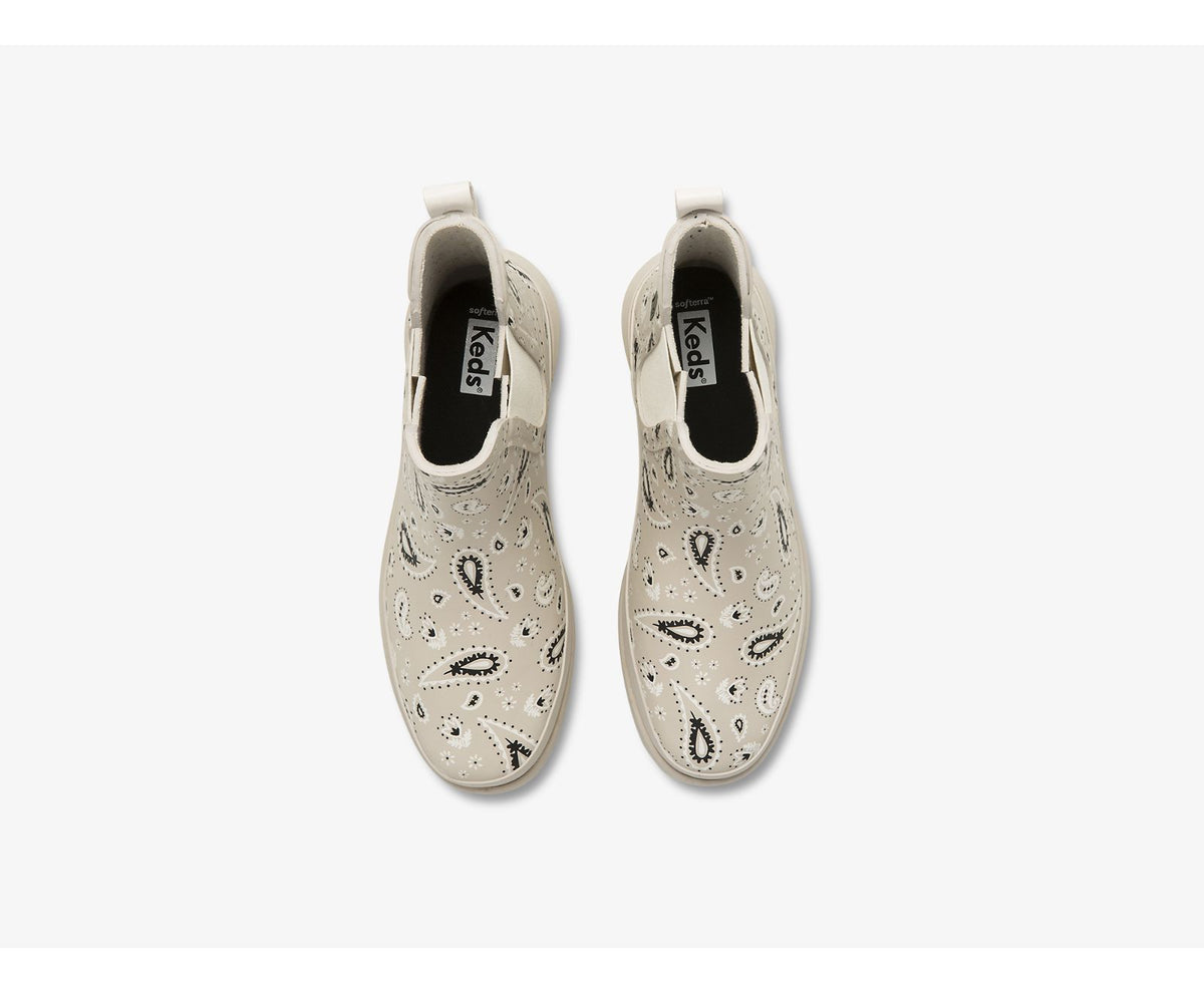 Women Rowan Rain Boot Bandana Latte - Keds