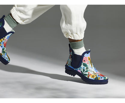 Women Keds x Rifle Paper Co. Rowan Rain Boot Garden Party Navy Multi - Keds