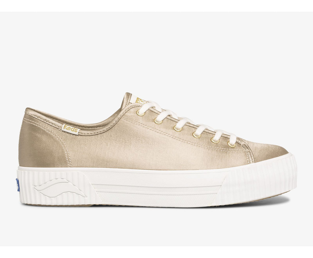 Women Triple Kick AMP Satin Champagne - Keds