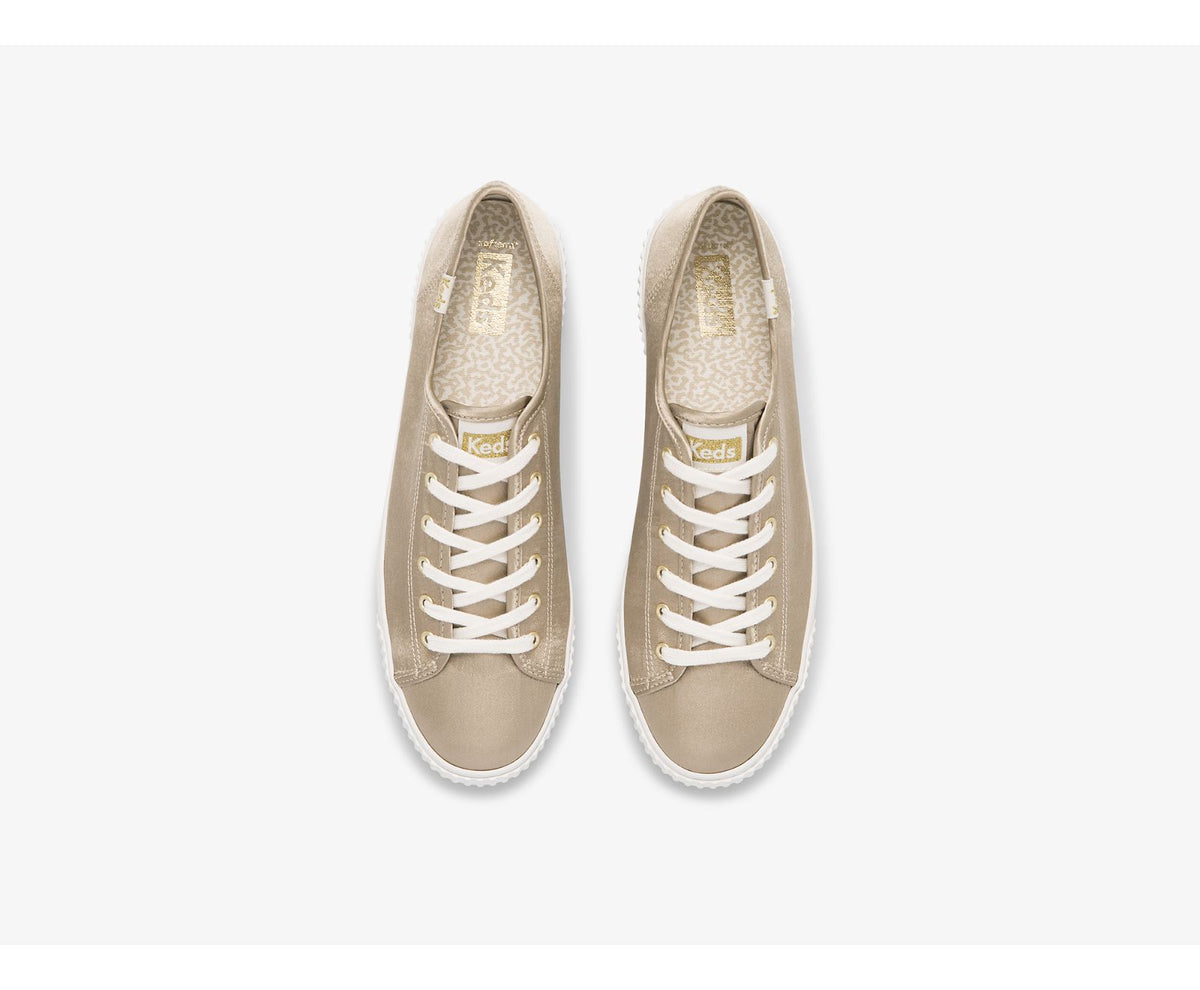 Women Triple Kick AMP Satin Champagne - Keds