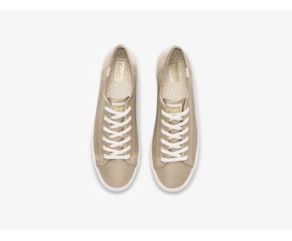 Women Triple Kick AMP Satin Champagne - Keds