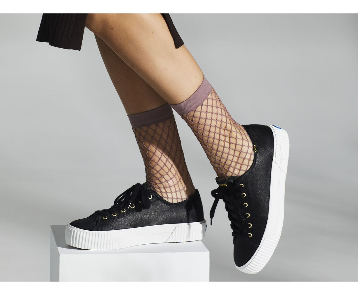 Women Triple Kick AMP Satin Black - Keds