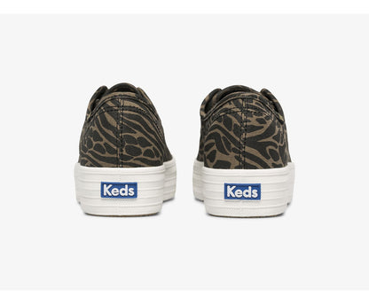 Women Triple Kick Feat. Organic Cotton Print Jungle - Keds