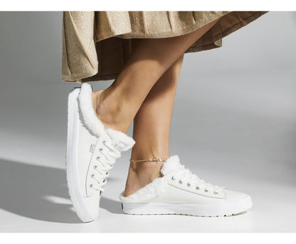 Women Kickstart TRX Mule Leather White - Keds
