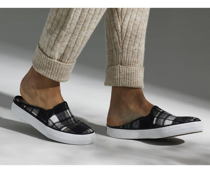 Women Double Decker Mule Plaid Gray - Keds