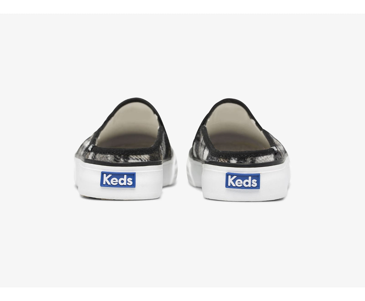 Women Double Decker Mule Plaid Gray - Keds