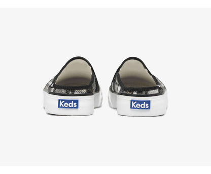 Women Double Decker Mule Plaid Gray - Keds