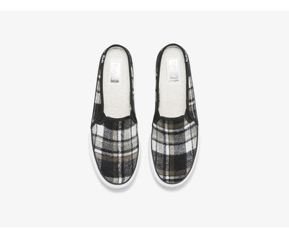 Women Double Decker Mule Plaid Gray - Keds