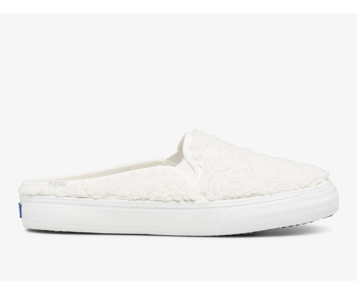 Women Double Decker Mule Faux Shearling Cream - Keds