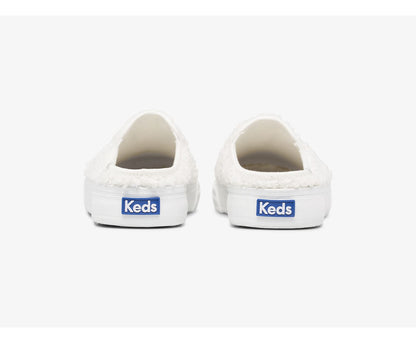 Women Double Decker Mule Faux Shearling Cream - Keds