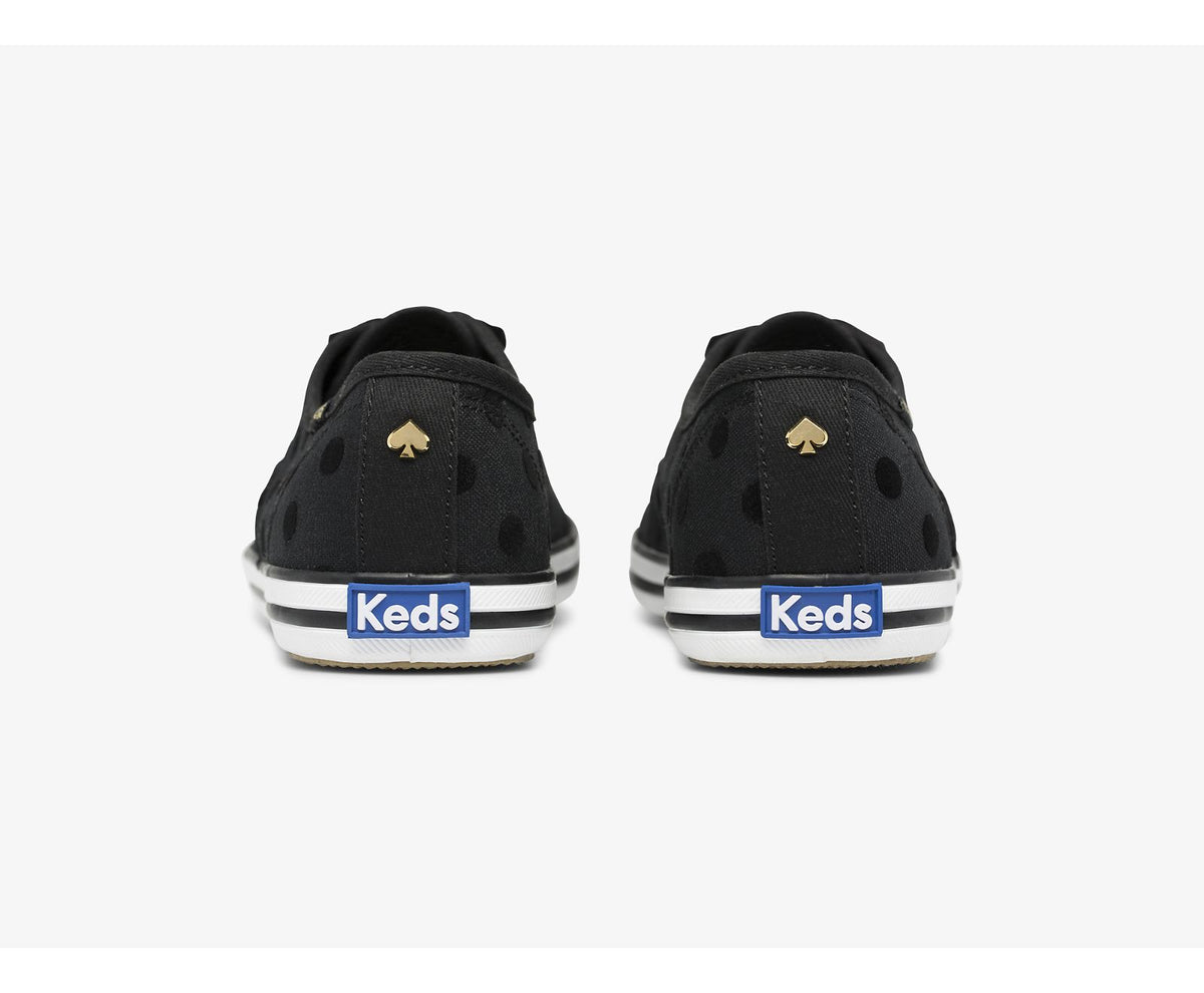 Women Keds x kate spade new york Champion Flock Dot Black - Keds