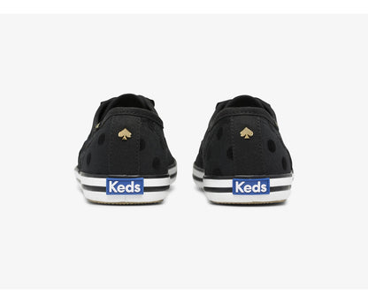 Women Keds x kate spade new york Champion Flock Dot Black - Keds
