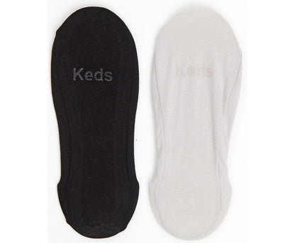 Women 6PK Extra Lowcut Liner Black - Keds
