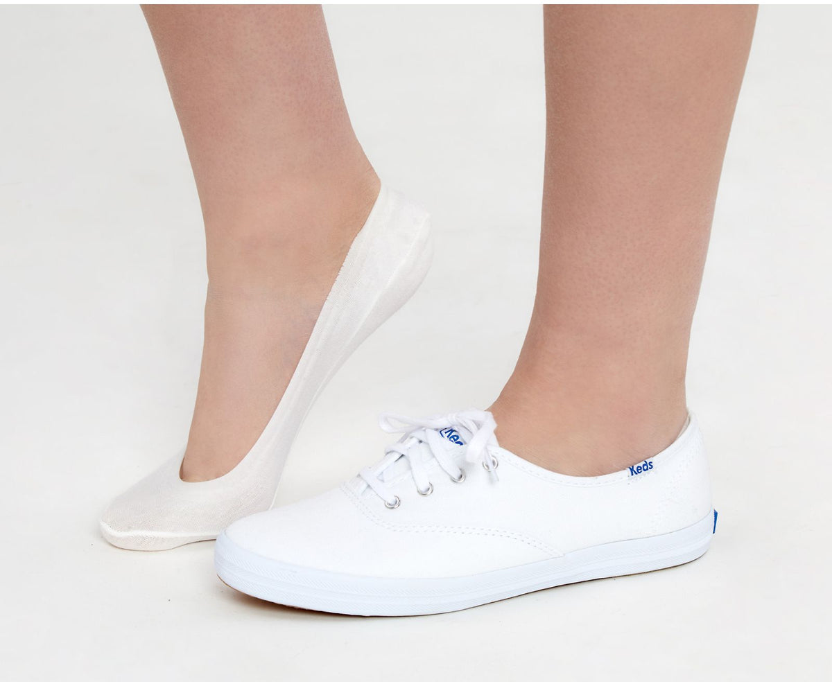 Women 6PK Extra Lowcut Liner White - Keds
