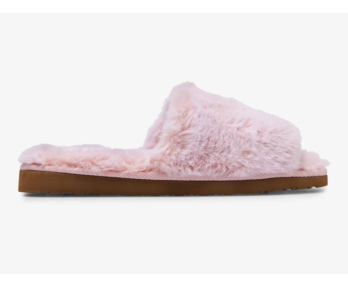 Women Fuzzy Slide Slipper Blush - Keds